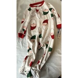 Carter's Santa/Christmas Footed Fleece Sleeper‎ New - 18 Month